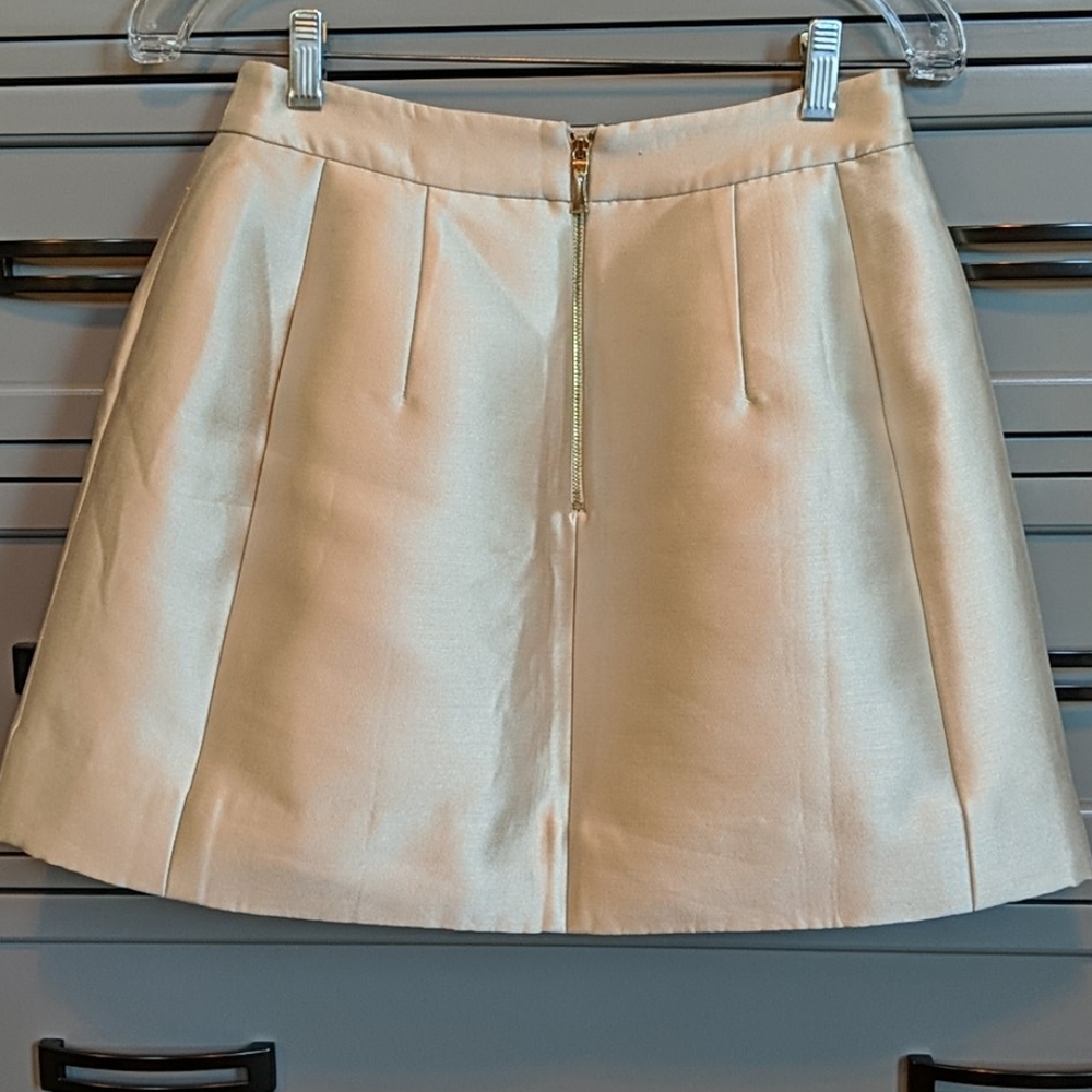 Kate Spade Champagne Silk Skirt - Picture 2 of 6